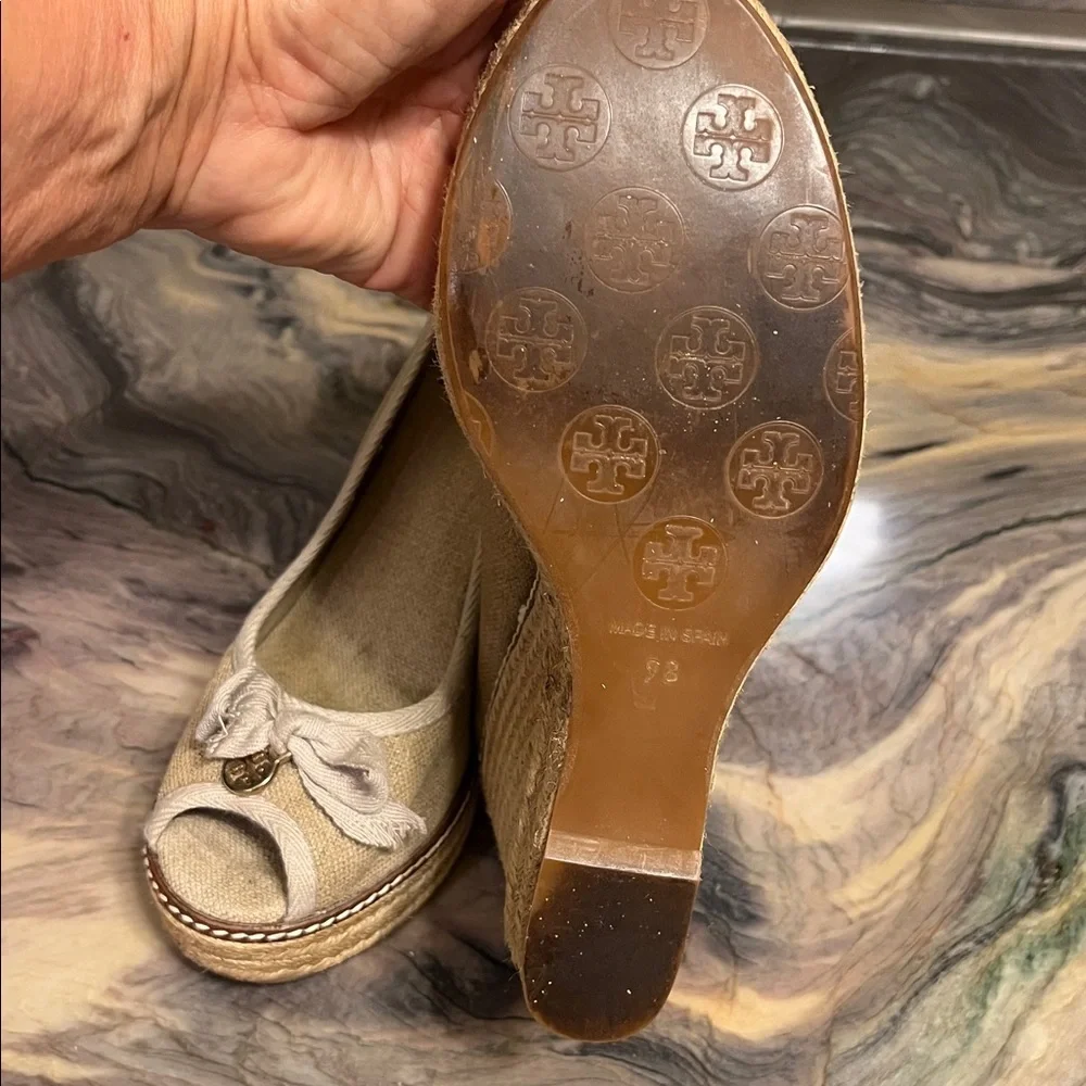 Tory Burch espadrille style wedges